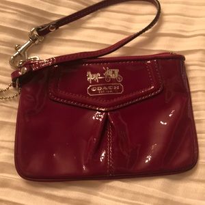 Coach magenta wristlet